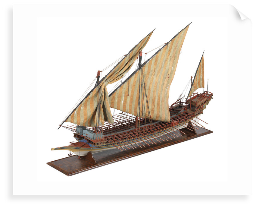 A Maltese galley by unknown