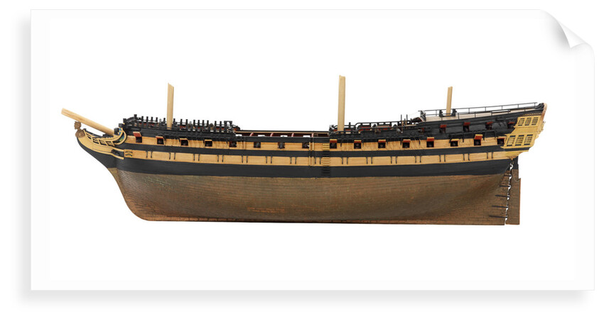 80-gun two decker HMS 'Foudroyant' (1798) by Edgar Albert Benford