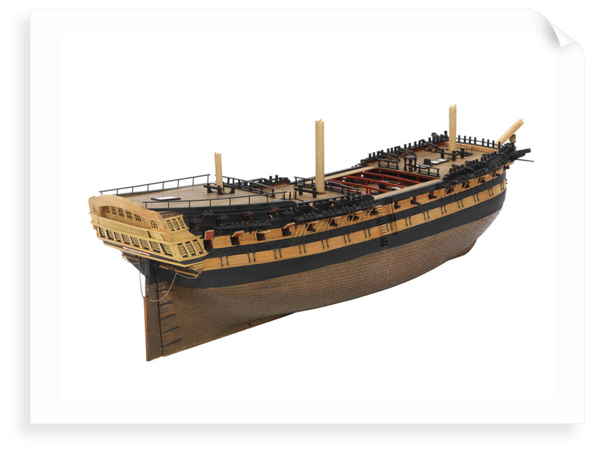 80-gun two decker HMS 'Foudroyant' (1798) by Edgar Albert Benford