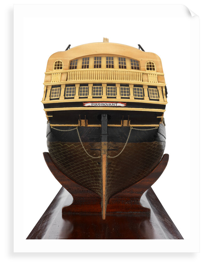 80-gun two decker HMS 'Foudroyant' (1798) by Edgar Albert Benford