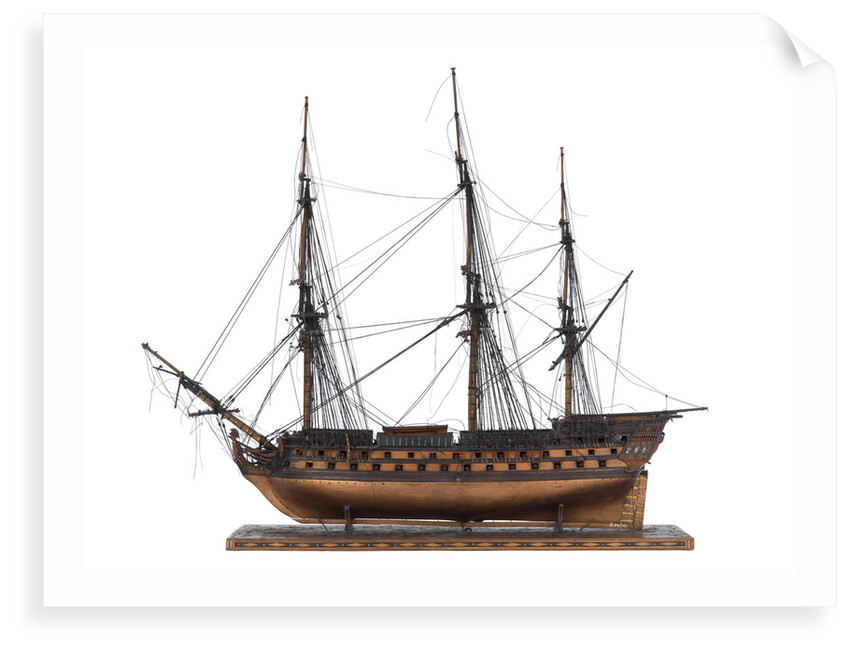 French warship, 80 guns by unknown