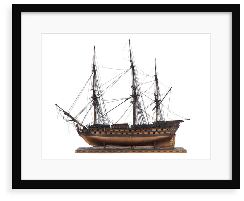 French warship, 80 guns by unknown