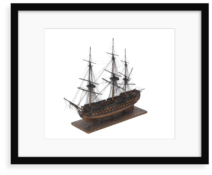 French warship, 80 guns by unknown