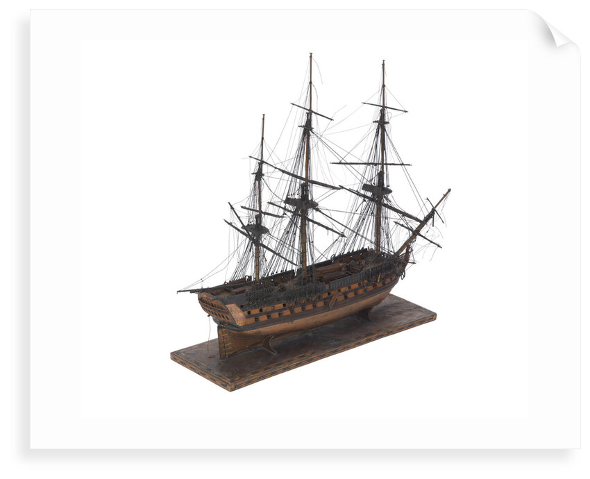 French warship, 80 guns by unknown
