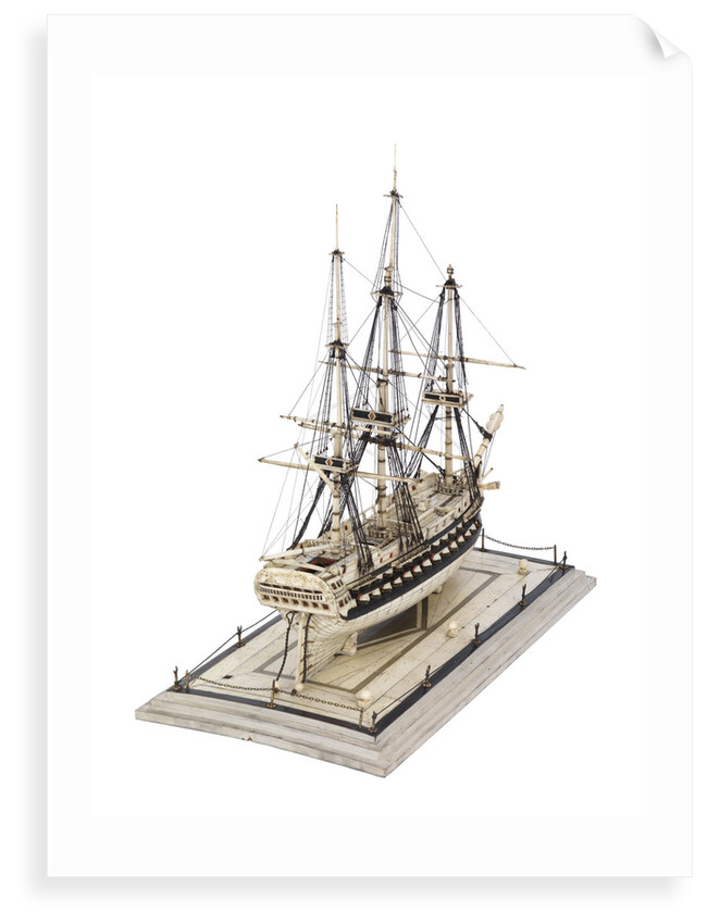 French warship by unknown