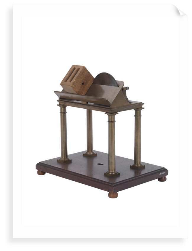 Corner sawing machine model by Marc Isambard Brunel