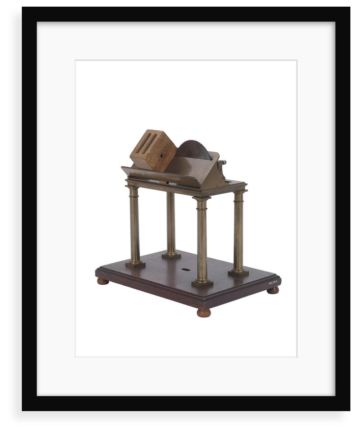 Corner sawing machine model by Marc Isambard Brunel