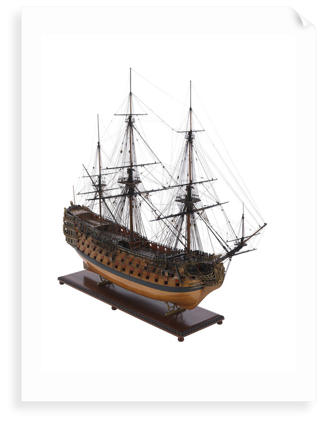 Model of First rate 100-gun warship 'Victory' (1737) by unknown