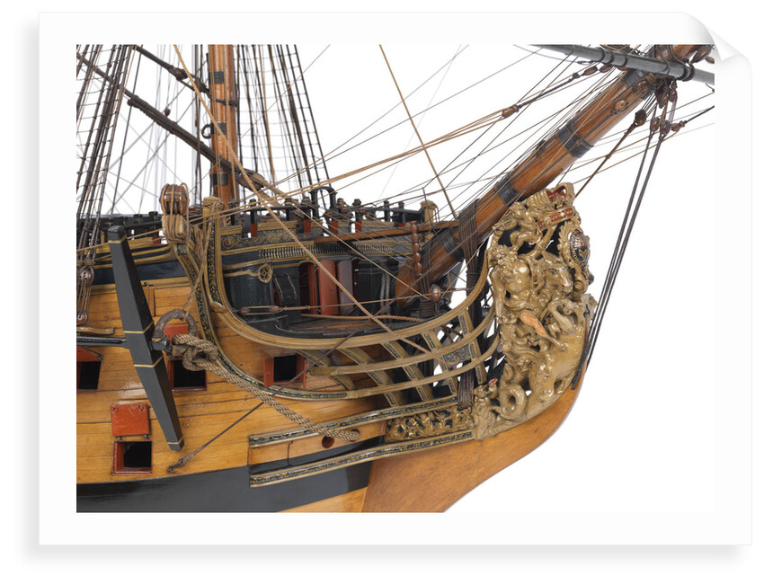 Model of First rate 100-gun warship 'Victory' (1737) by unknown