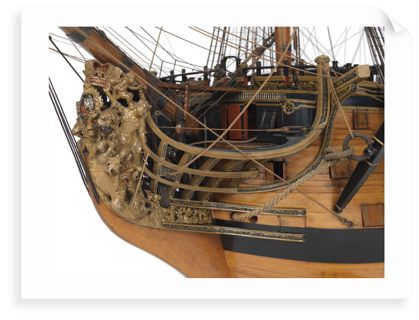 Model of First rate 100-gun warship 'Victory' (1737) by unknown