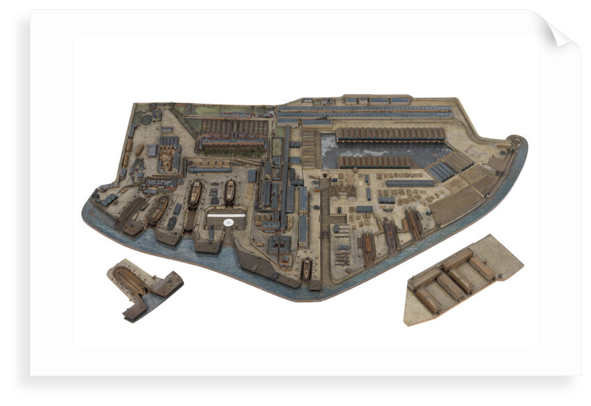 A togographical model of HM Dockyard Plymouth as it appeared in 1774 by Plymouth Dockyard Personnel