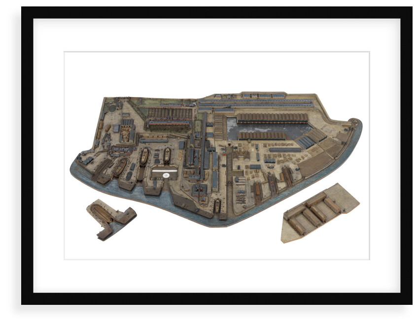 A togographical model of HM Dockyard Plymouth as it appeared in 1774 by Plymouth Dockyard Personnel