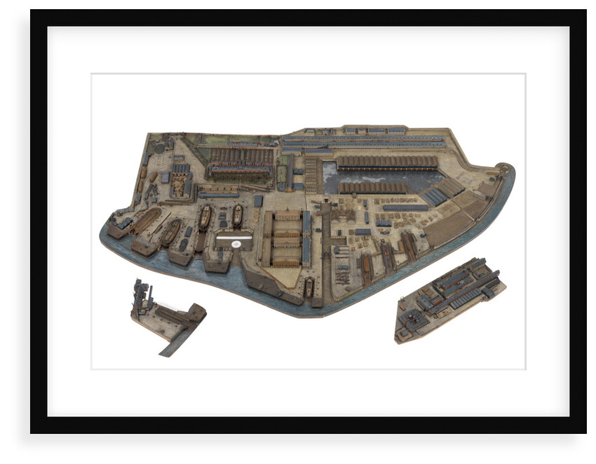 A topographical model of HM Dockyard Plymouth as it appeared in 1774 by Plymouth Dockyard Personnel