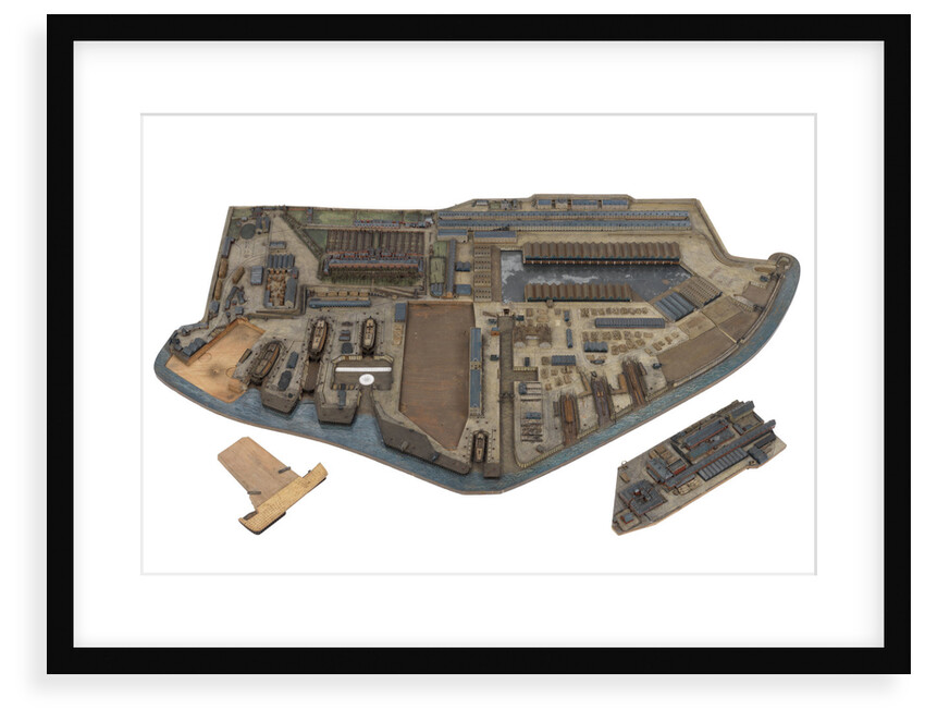 A topographical model of HM Dockyard Plymouth as it appeared in 1774 by Plymouth Dockyard Personnel