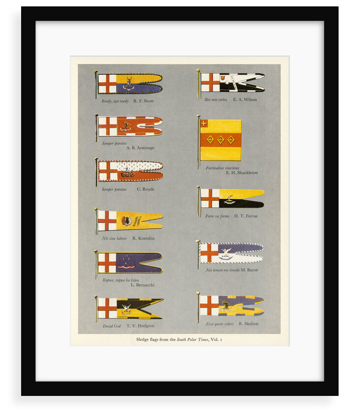 Sledge flags from the 'South Polar Times' volume 1 by unknown
