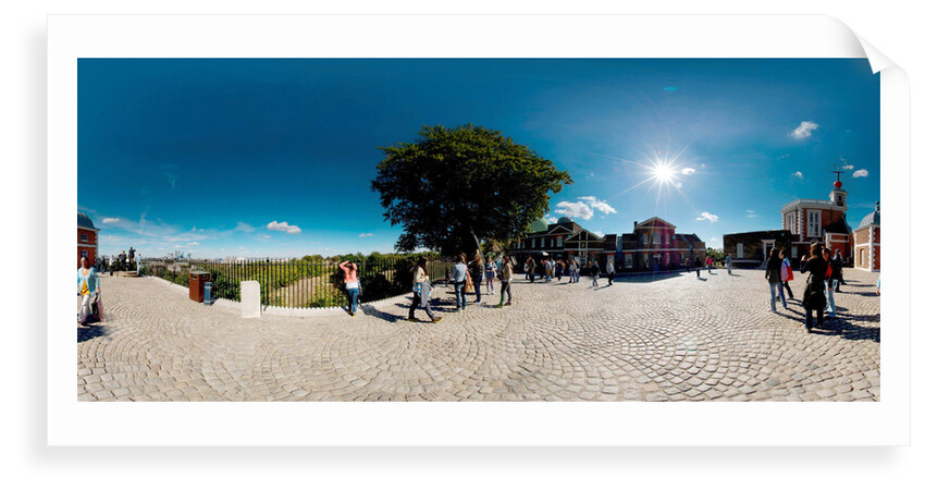 Panoramic courtyard view of the Royal Observatory, Greenwich by National Maritime Museum