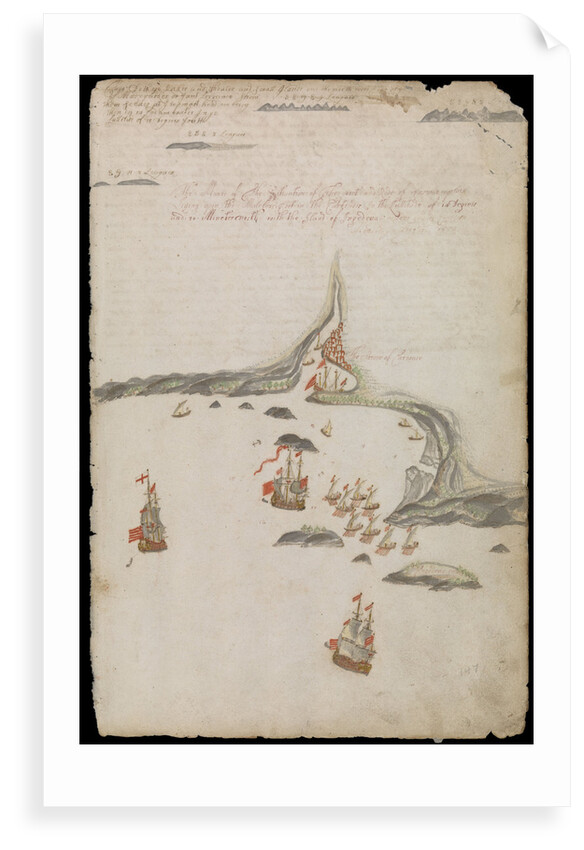 Plate from Edward Barlow's journal of his life at sea in king's ships, East & West Indiamen & other merchantmen from 1659 to 1703. by Edward Barlow