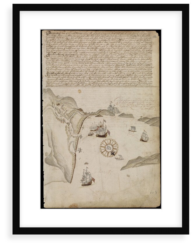 Plate from Edward Barlow's journal of his life at sea in king's ships, East & West Indiamen & other merchantmen from 1659 to 1703. by Edward Barlow