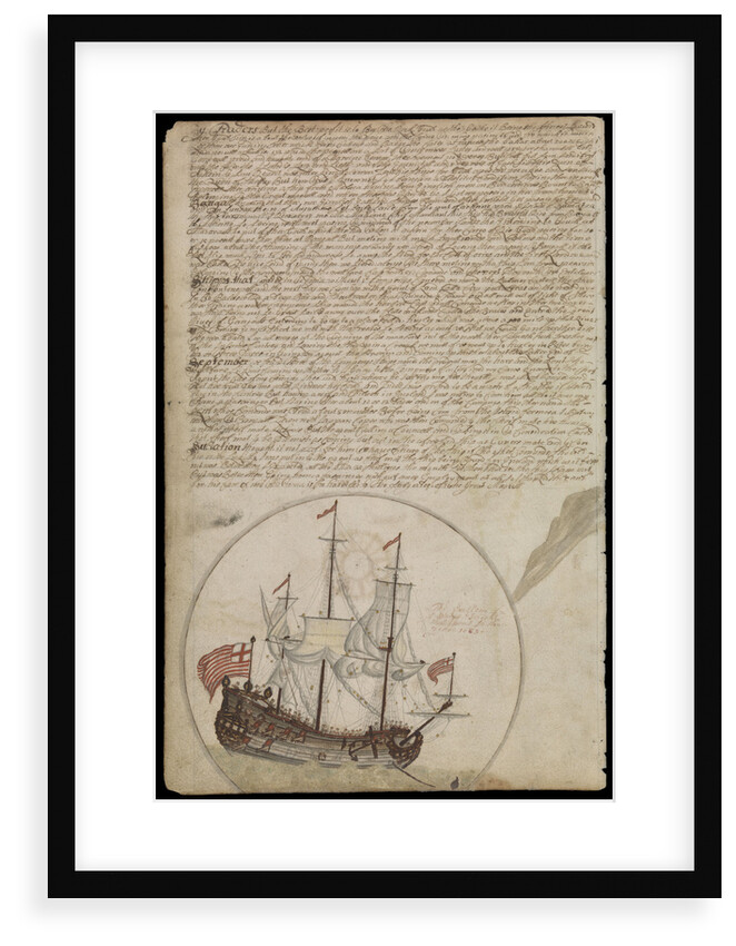 Plate from Edward Barlow's journal of his life at sea in king's ships, East & West Indiamen & other merchantmen from 1659 to 1703. by Edward Barlow
