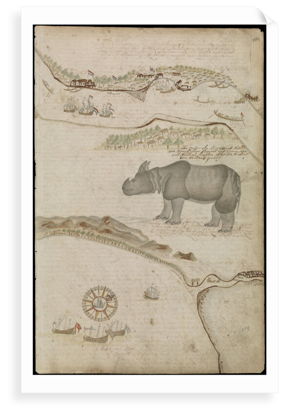 Plate from Edward Barlow's journal of his life at sea in king's ships, East & West Indiamen & other merchantmen from 1659 to 1703. by Edward Barlow