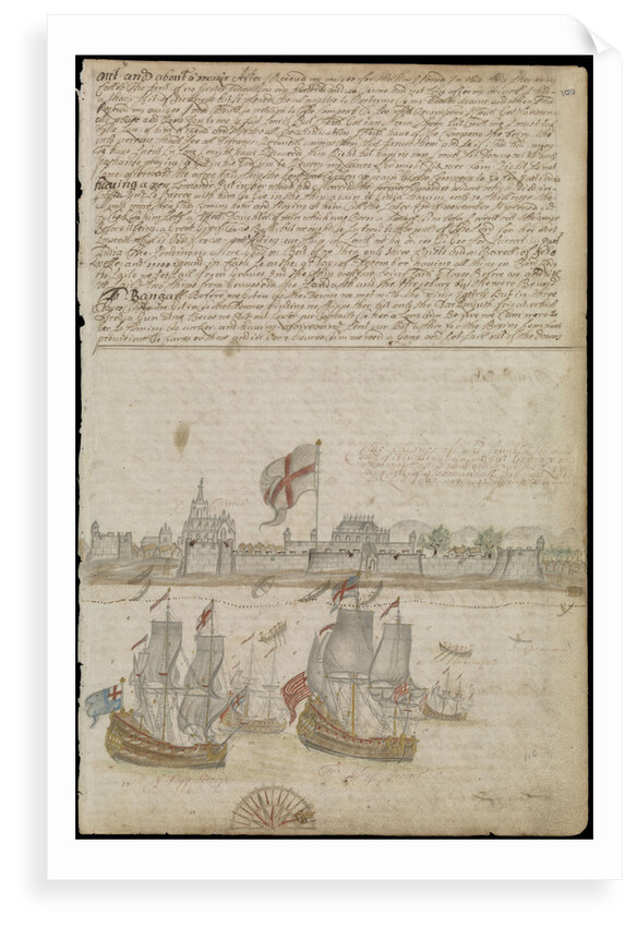Plate from Edward Barlow's journal of his life at sea in king's ships, East & West Indiamen & other merchantmen from 1659 to 1703. by Edward Barlow