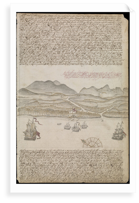 Plate from Edward Barlow's journal of his life at sea in king's ships, East & West Indiamen & other merchantmen from 1659 to 1703. by Edward Barlow