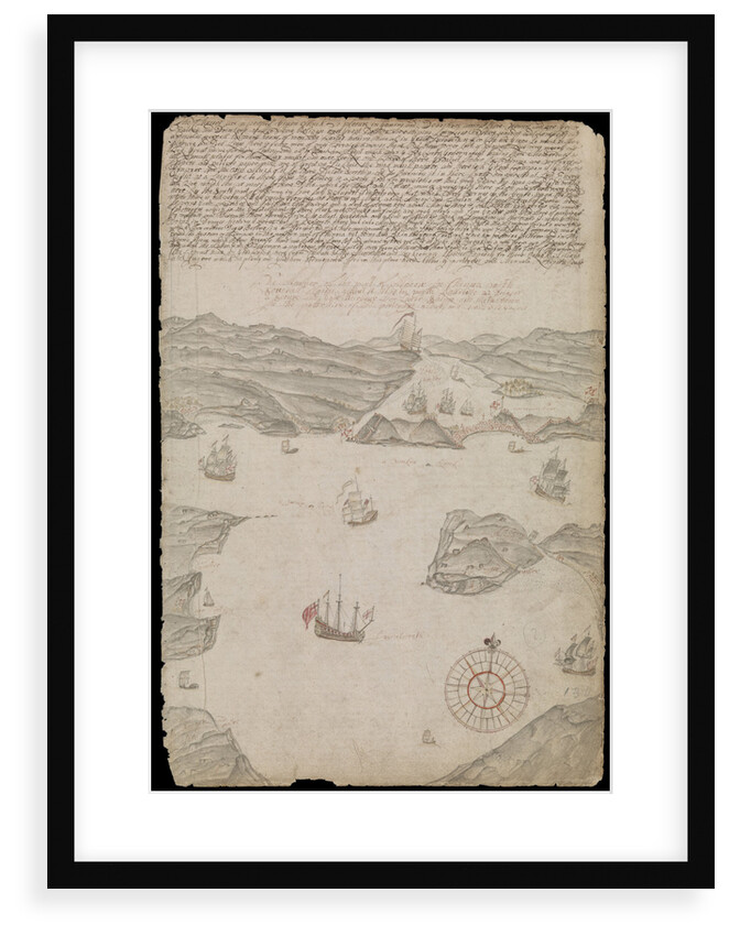 Plate from Edward Barlow's journal of his life at sea in king's ships, East & West Indiamen & other merchantmen from 1659 to 1703. by Edward Barlow