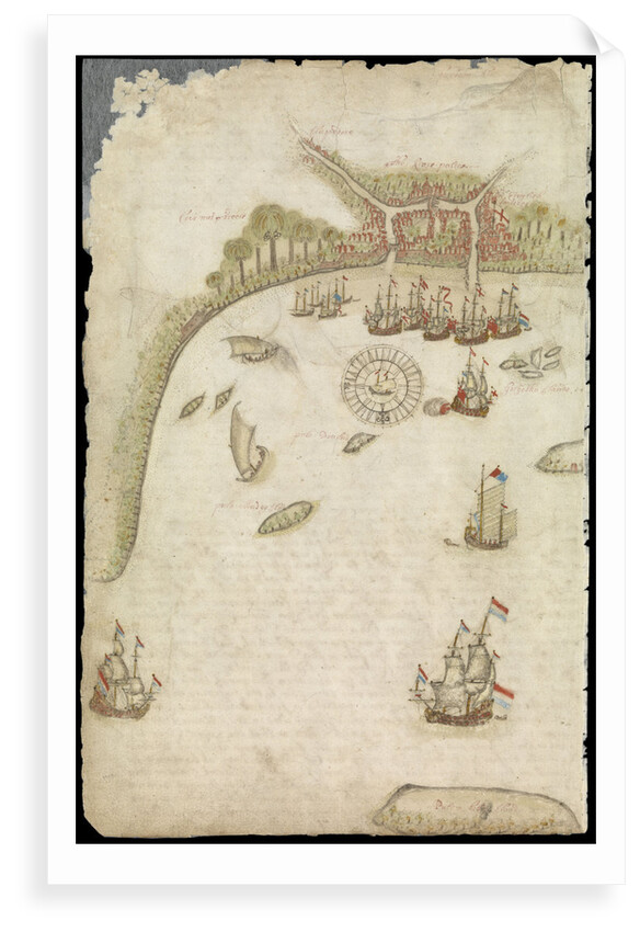 Plate from Edward Barlow's journal of his life at sea in king's ships, East & West Indiamen & other merchantmen from 1659 to 1703. by Edward Barlow