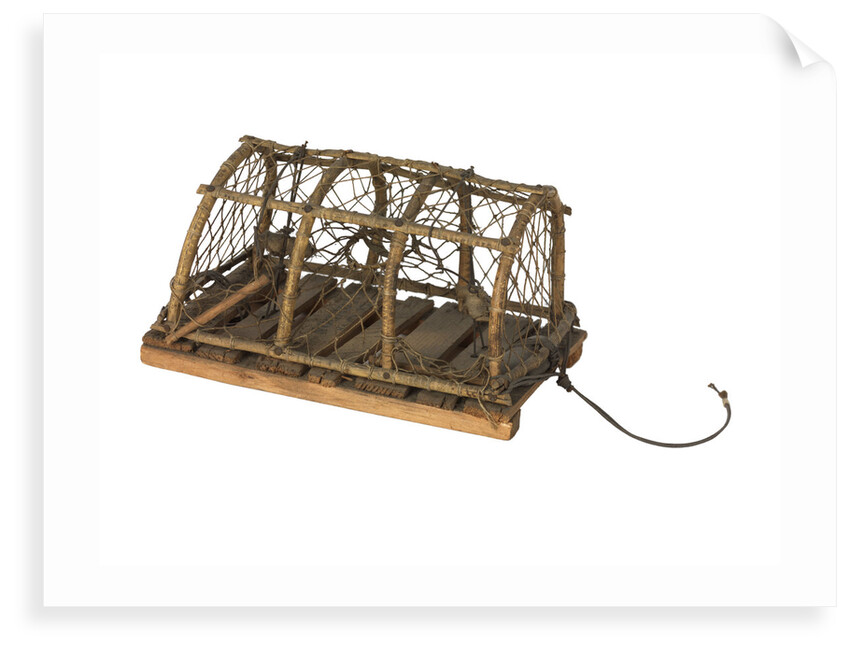 Model of a lobster pot by unknown