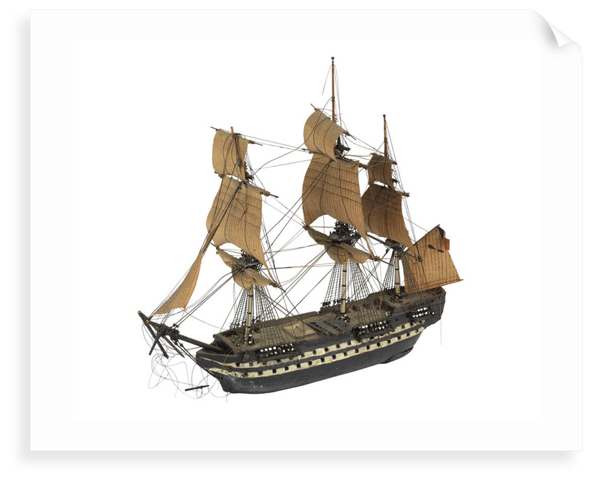 'Indomptable'; warship; 80 guns by William Haines