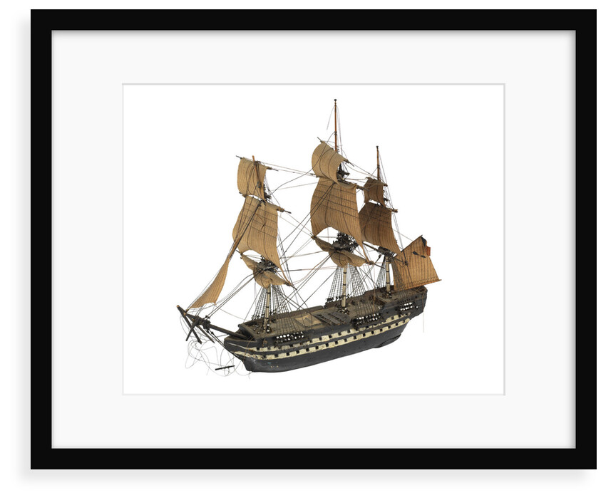 'Indomptable'; warship; 80 guns by William Haines