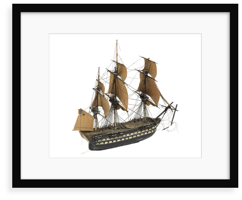 'Indomptable'; warship; 80 guns by William Haines