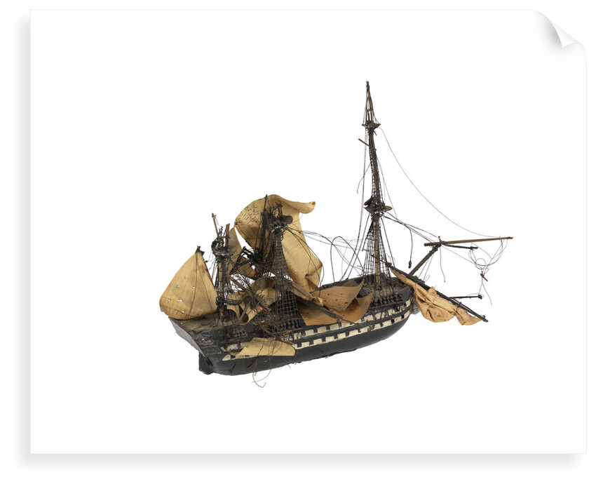 Warship; 80 guns by William Haines