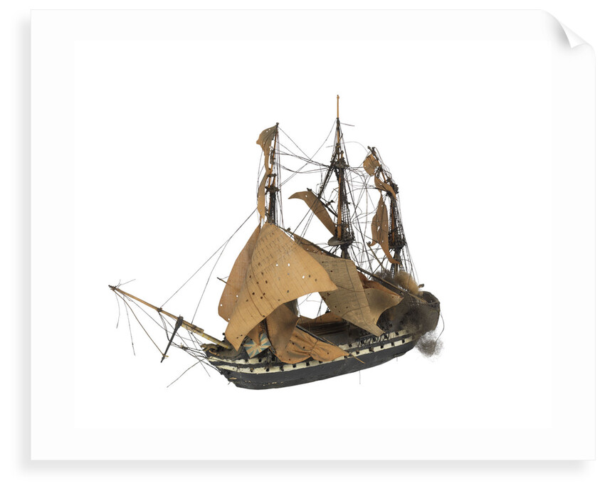 'Leviathan'; warship; 74 guns; 3rd rate by William Haines