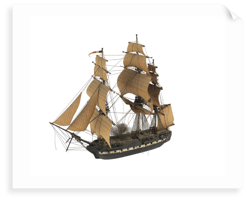 'Hermione'; warship; frigate by William Haines
