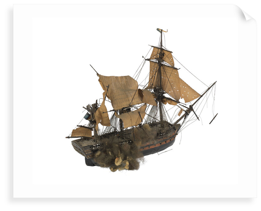 'Intrepide'; warship; 74 guns by William Haines