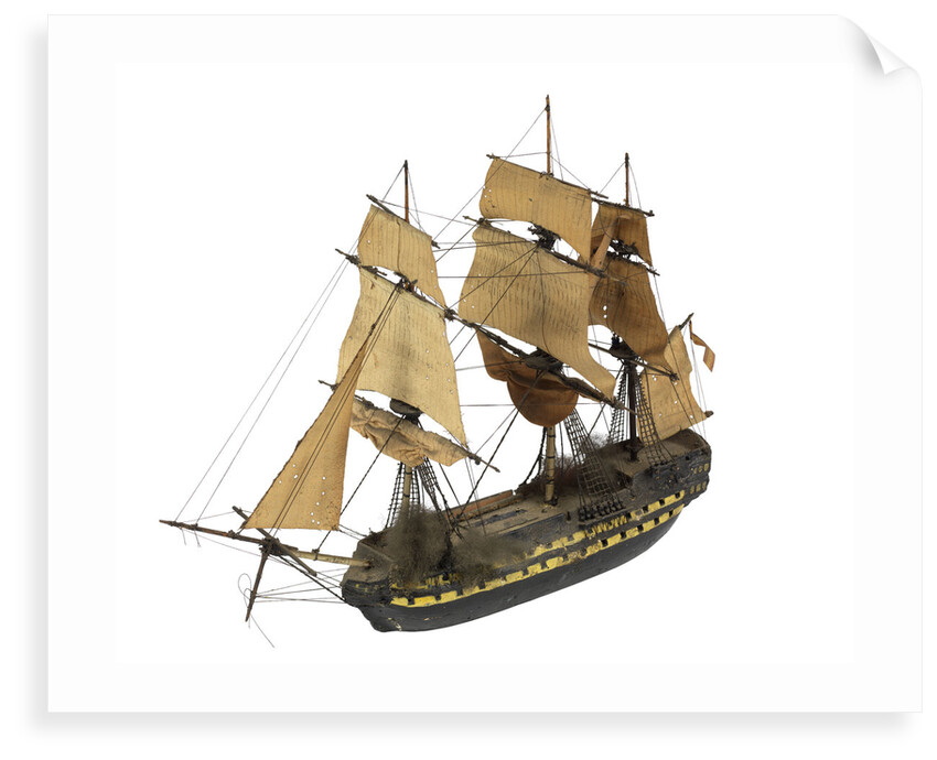 'San Ildefonso'; warship; 74 guns by William Haines