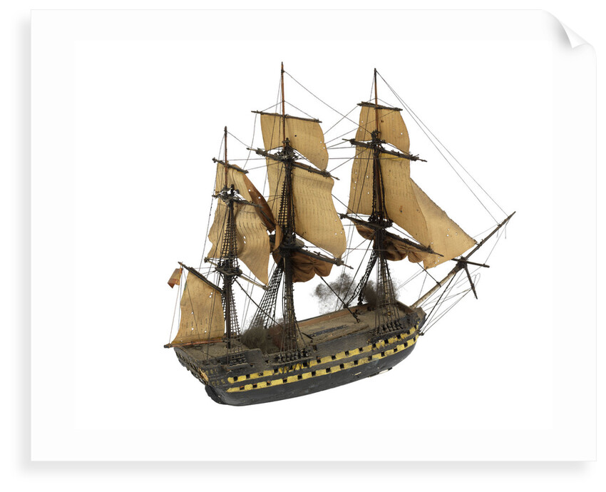 'San Ildefonso'; warship; 74 guns by William Haines