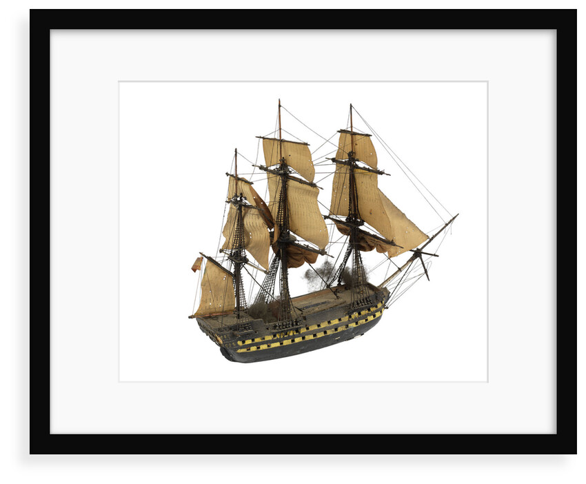 'San Ildefonso'; warship; 74 guns by William Haines