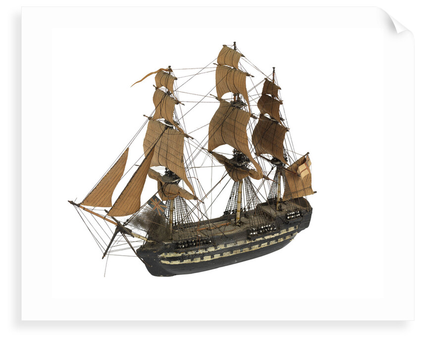 Warship; 74 guns; 3rd rate by William Haines