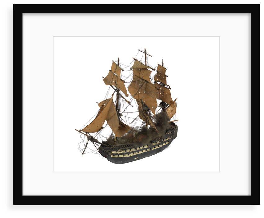 Warship; 74 guns by William Haines