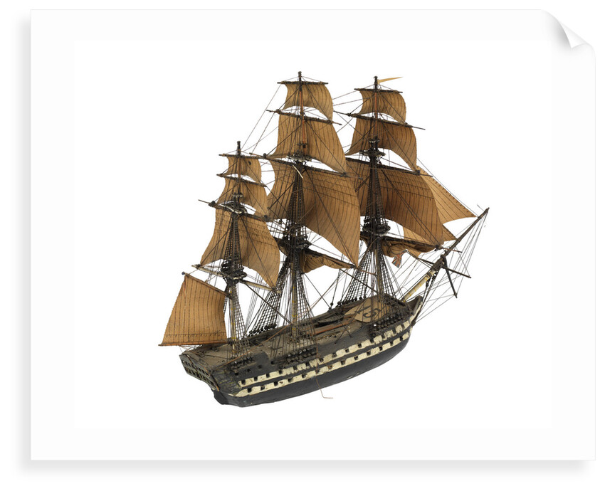 Warship; 74 guns; 3rd rate by William Haines