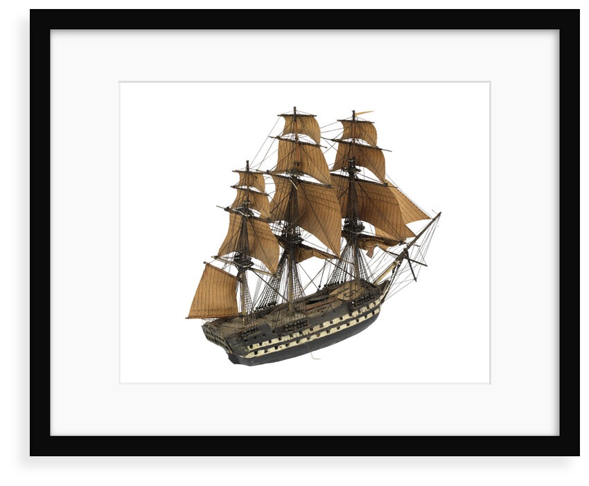 Warship; 74 guns; 3rd rate by William Haines