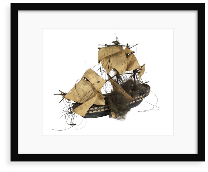 Warship; 80 guns by William Haines