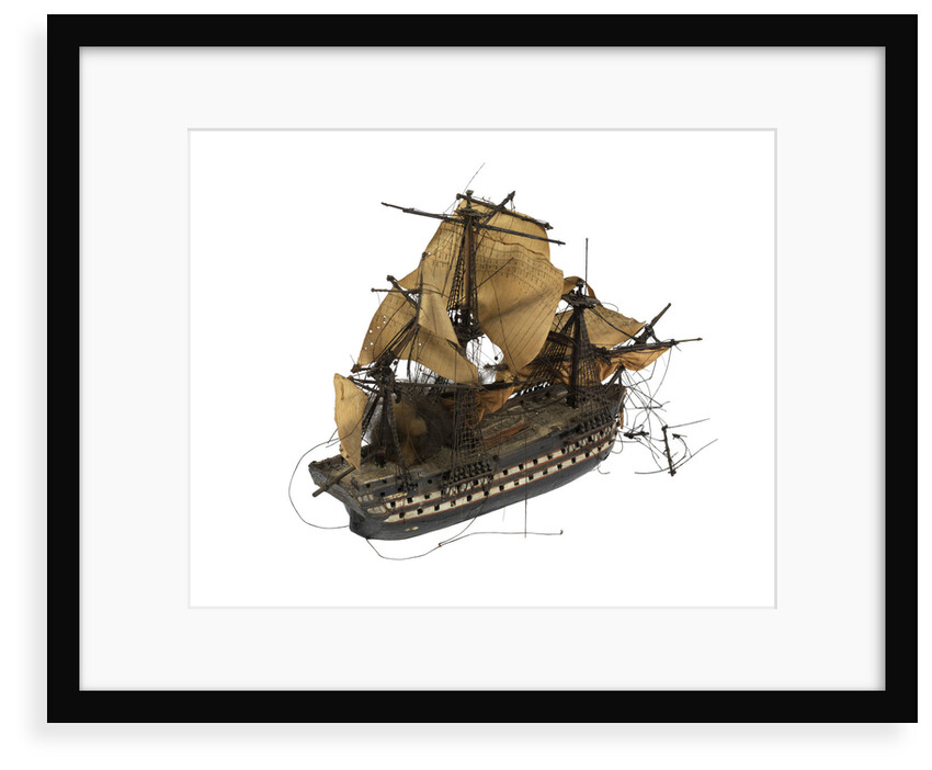 Warship; 80 guns by William Haines
