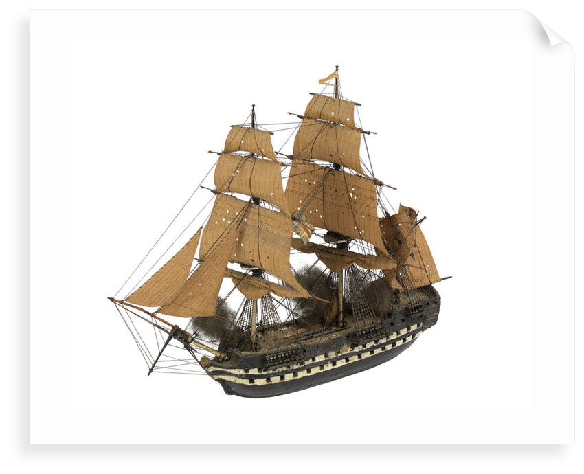 'Colussus'; warship; 74 guns by William Haines
