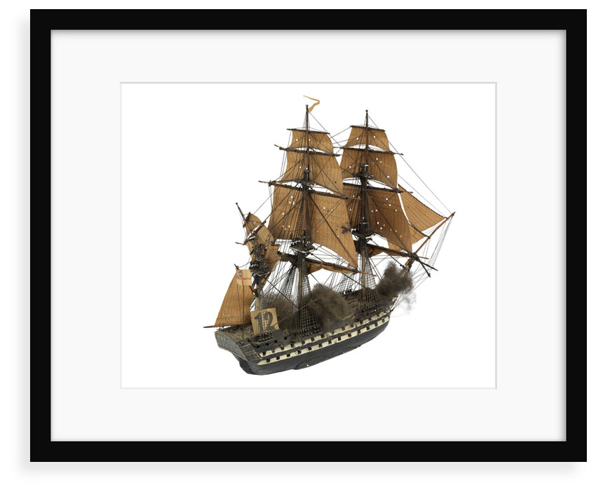 'Colussus'; warship; 74 guns by William Haines