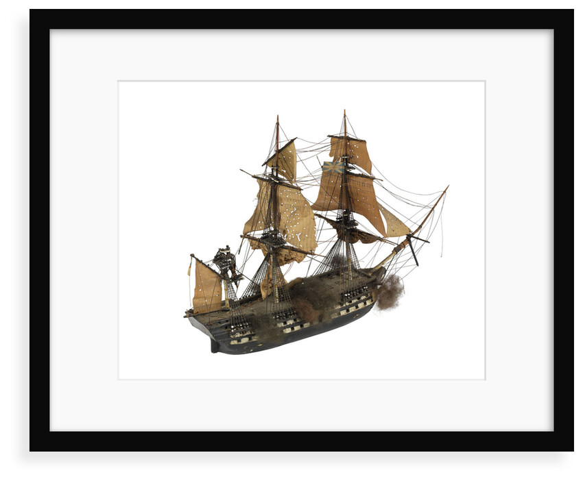 Warship; 74 guns by William Haines