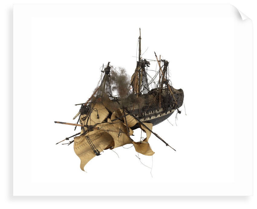 Warship; 74 gun by William Haines