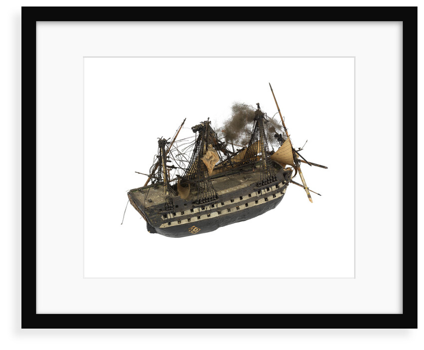 Warship; 74 gun by William Haines